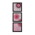 Set of 3 Floral Satin Matt Texture UV Art Painting Kafalo