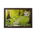 Outer Garden View Satin Matt Texture UV Art Painting Kafalo