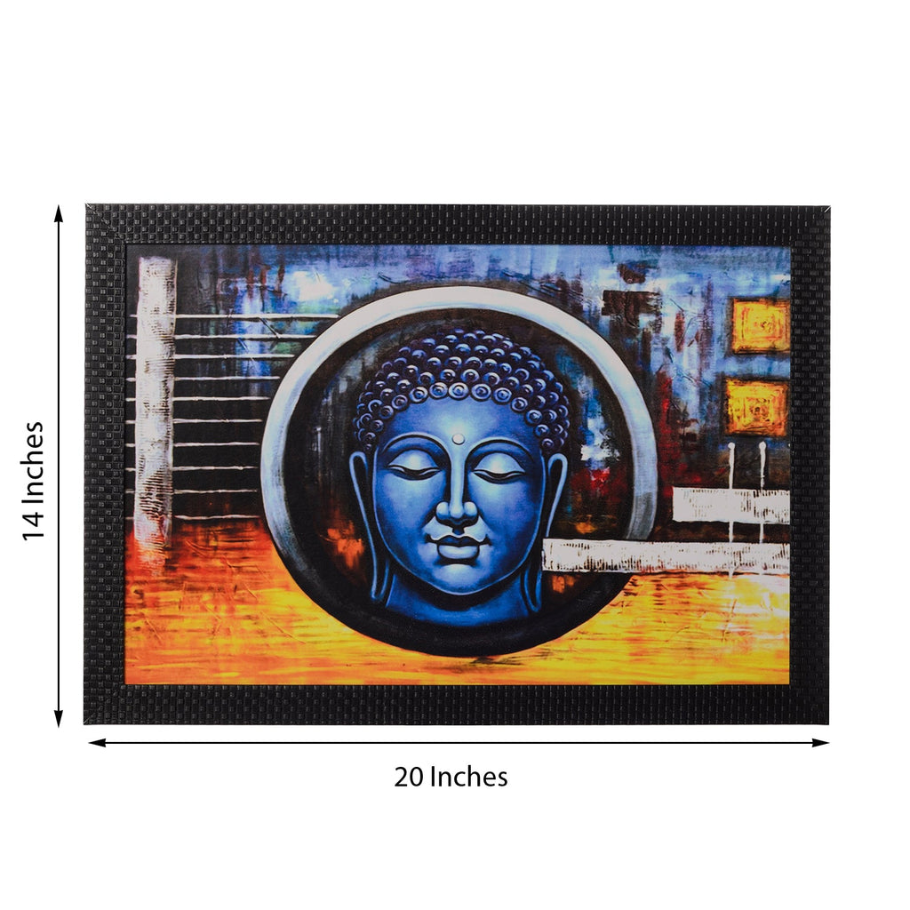 Spiritual Buddha Satin Matt Texture UV Art Painting Kafalo