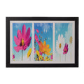 Colorful Floral Satin Matt Texture UV Art Painting Kafalo