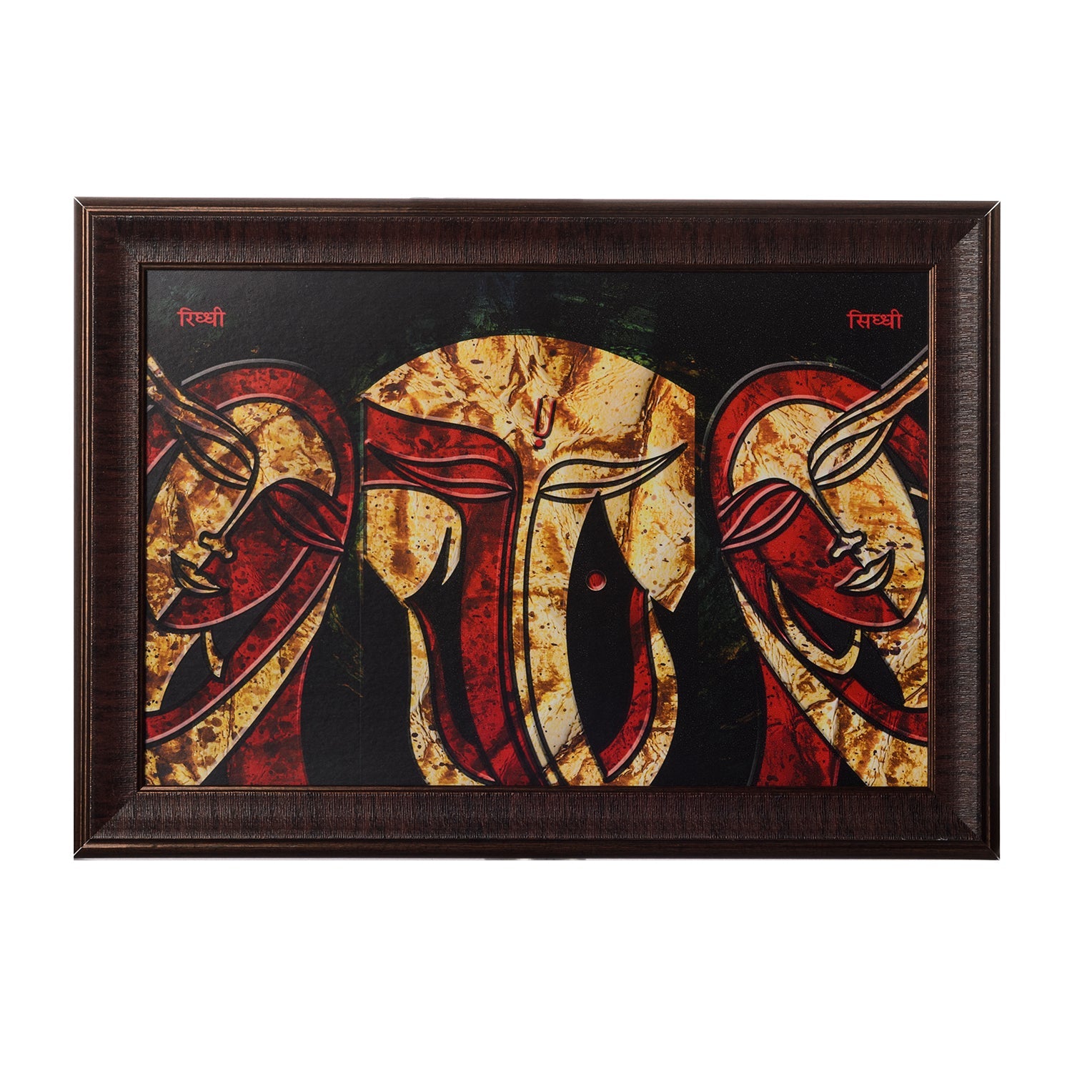 Riddhi Siddhi Satin Matt Texture UV Art Painting Kafalo