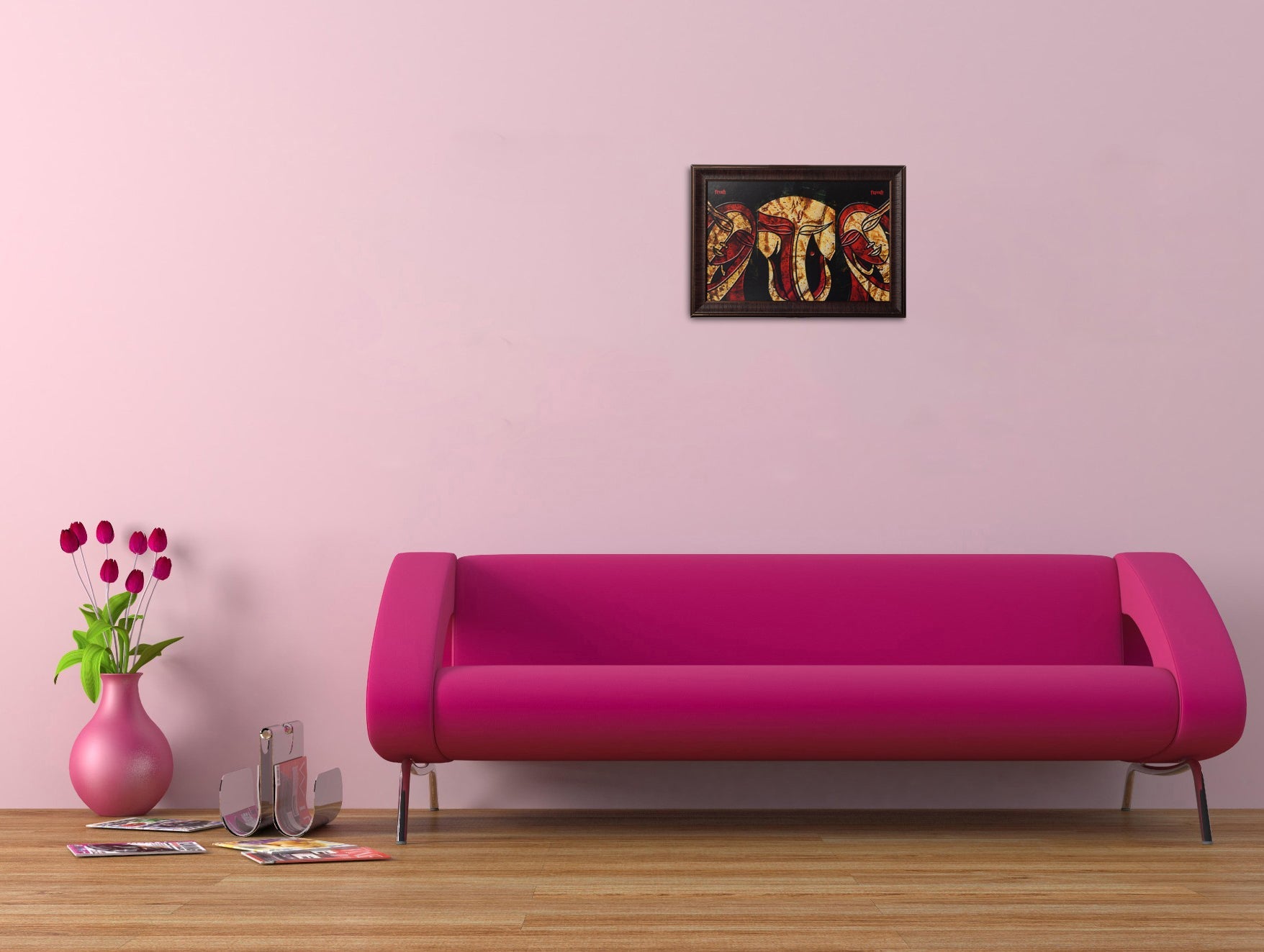 Riddhi Siddhi Satin Matt Texture UV Art Painting Kafalo