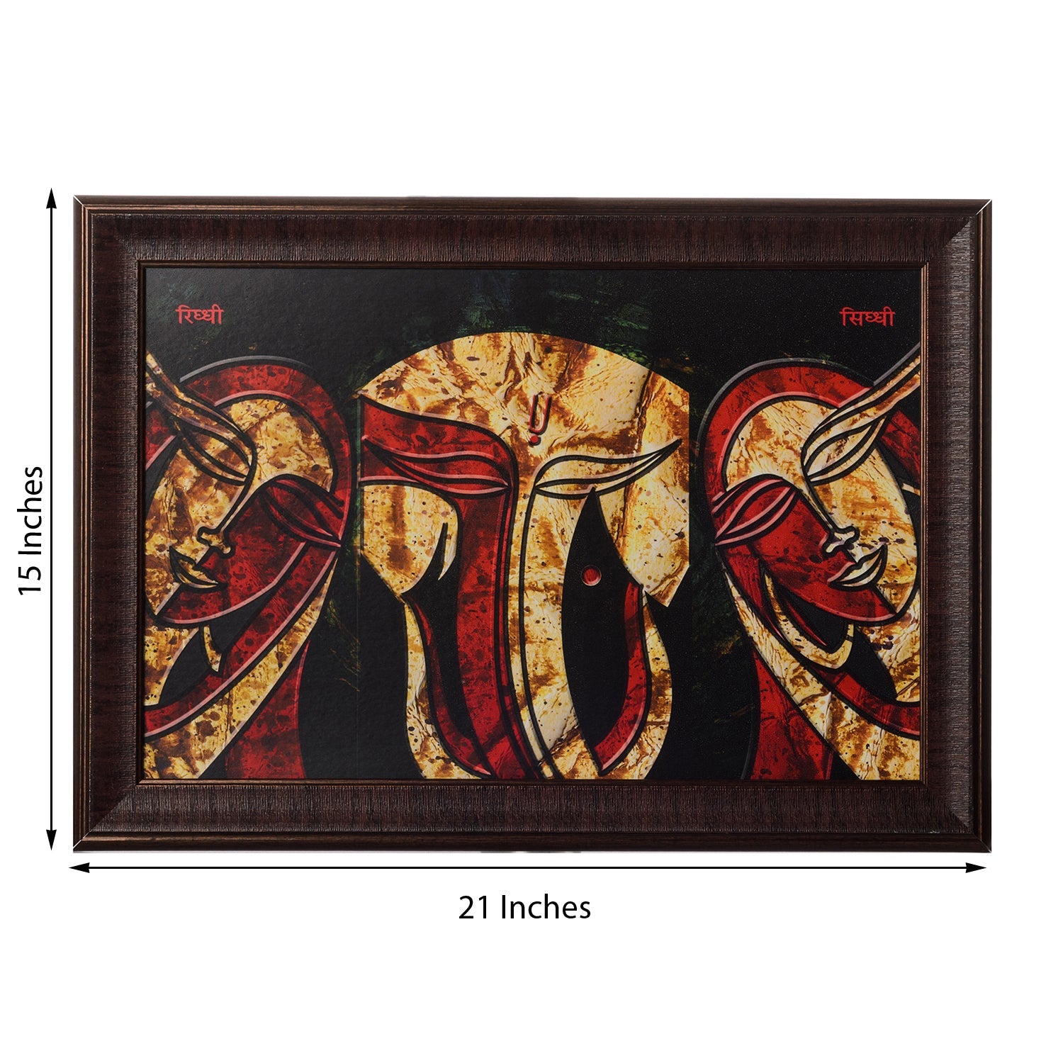 Riddhi Siddhi Satin Matt Texture UV Art Painting Kafalo