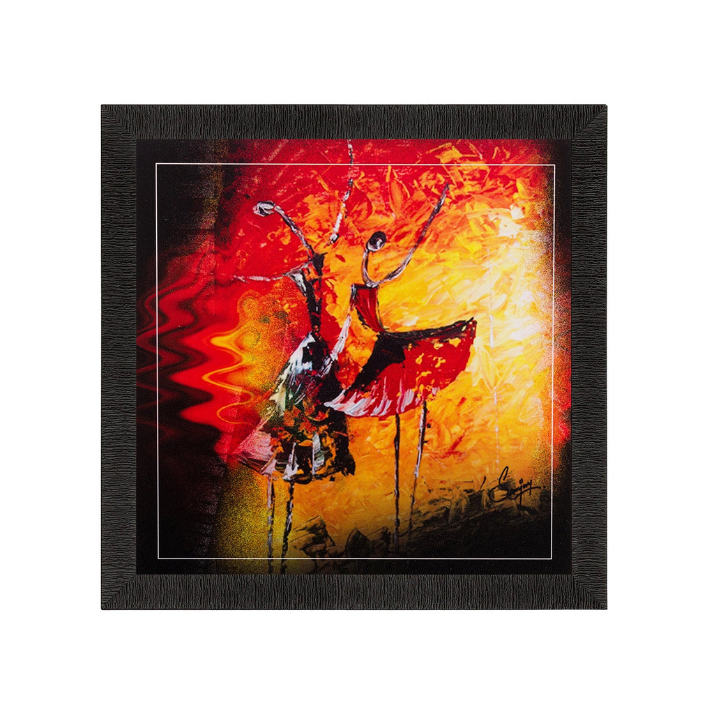 Dancing Girls Matt Textured UV Art Painting Kafalo