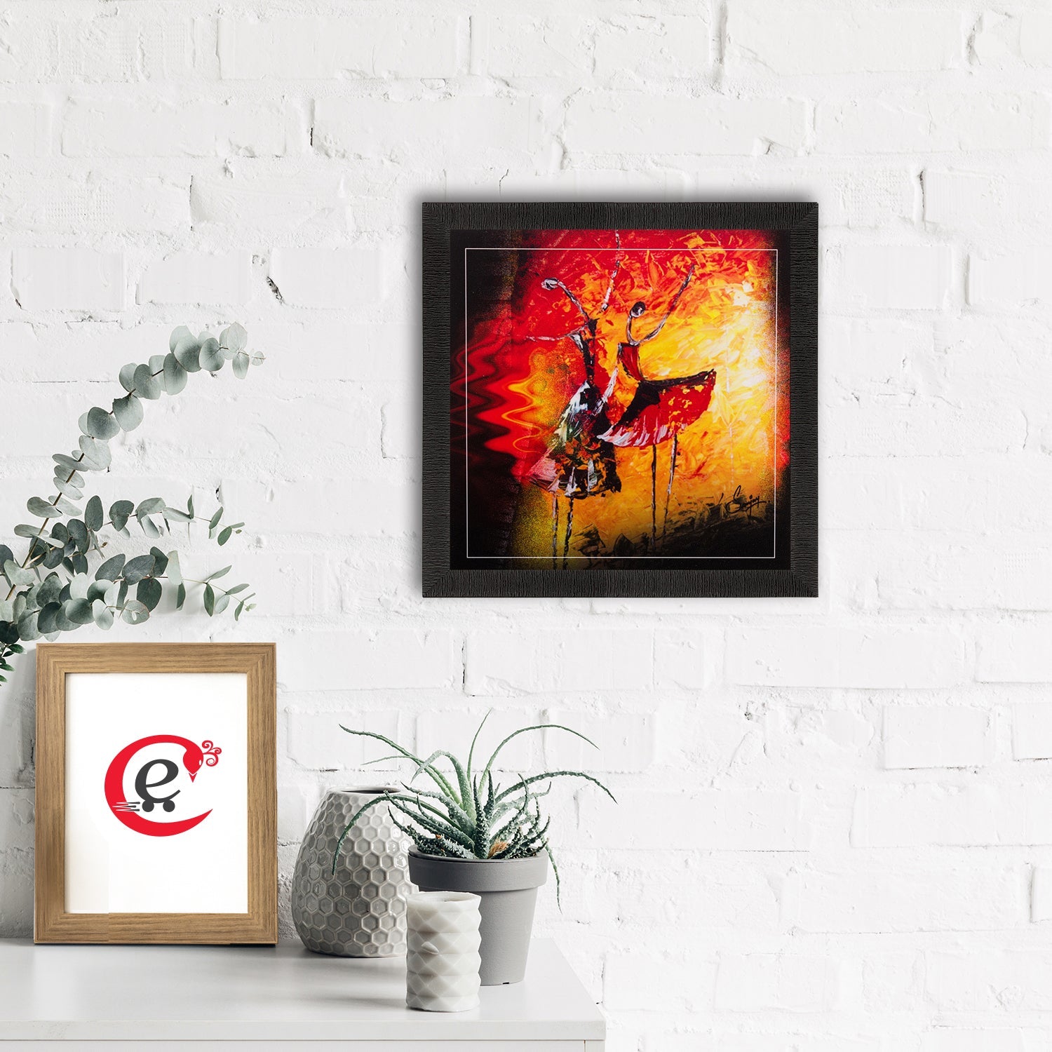 Dancing Girls Matt Textured UV Art Painting Kafalo