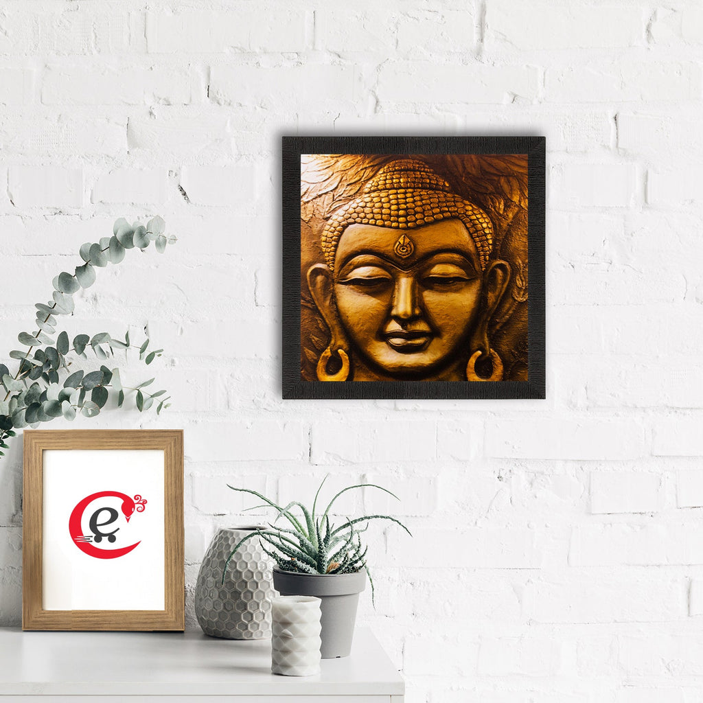 Lord Buddha Face Painting Digital Printed Religious Wall Art Kafalo