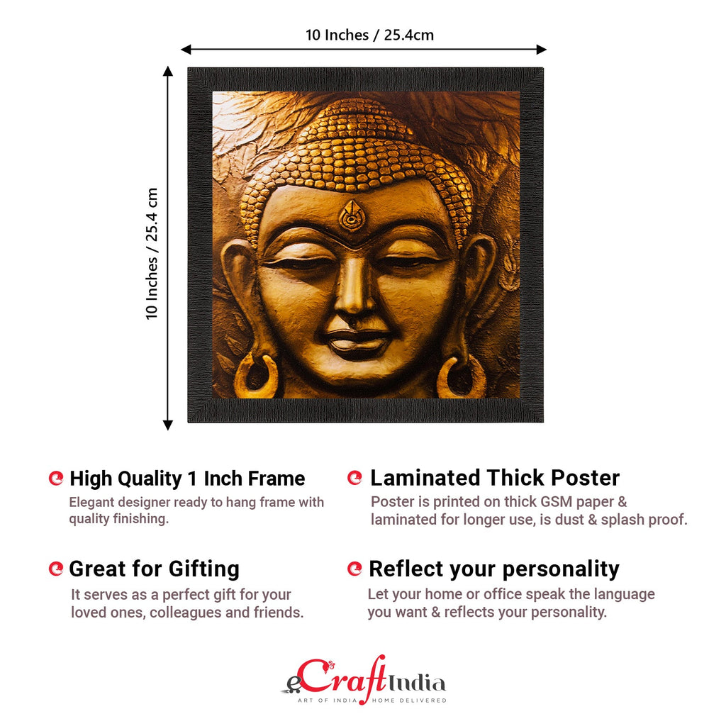 Lord Buddha Face Painting Digital Printed Religious Wall Art Kafalo