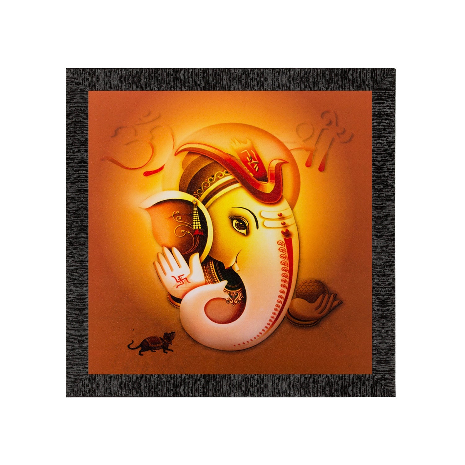 Lord Ganesha Matt Textured UV Art Painting Kafalo