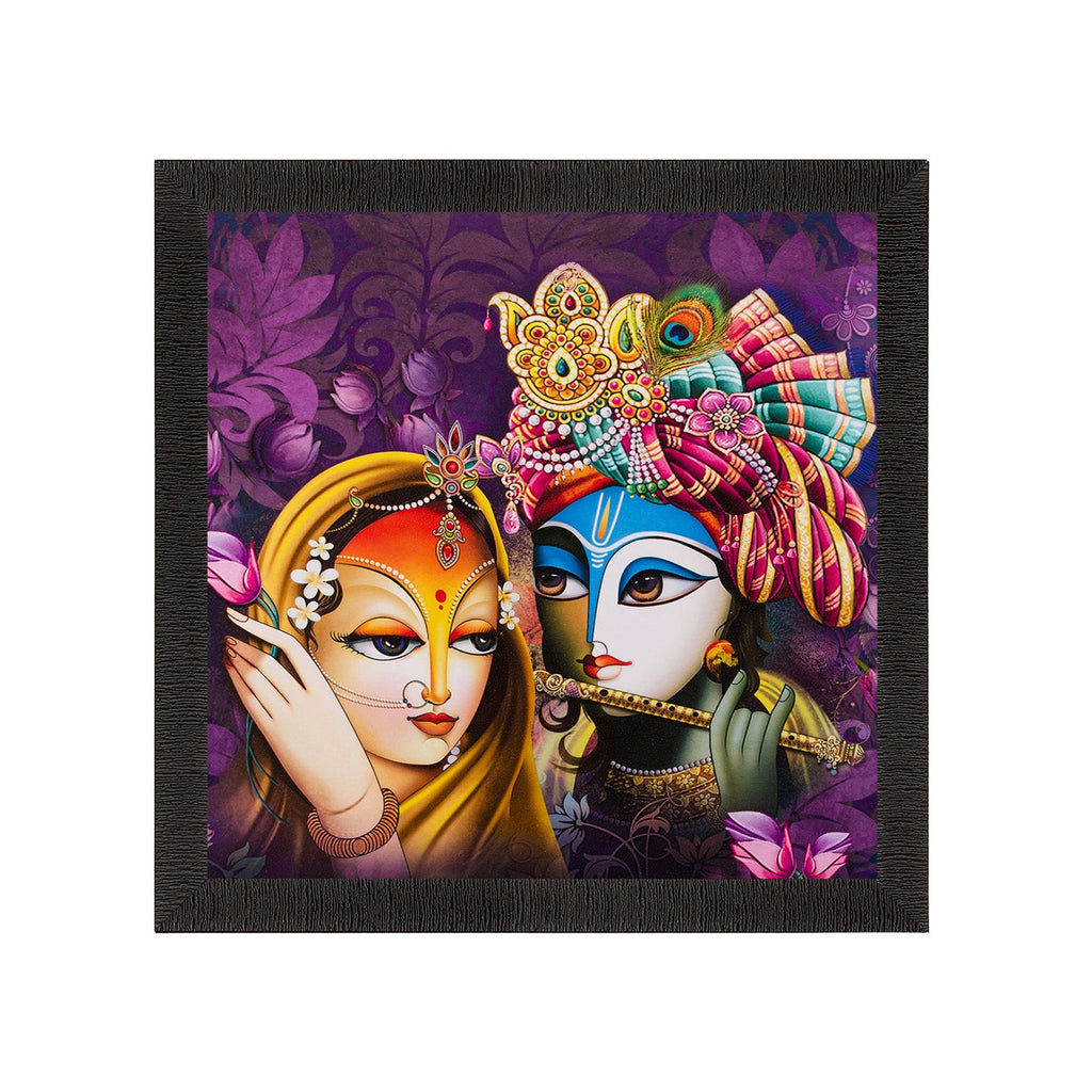 Radha Krishna Painting Digital Printed Religious Wall Art Kafalo