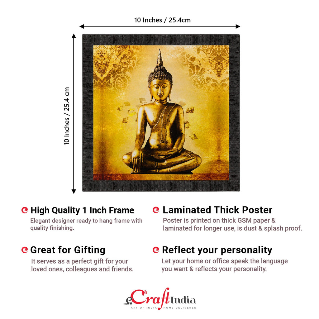 Meditating Buddha Painting Digital Printed Religious Wall Art Kafalo