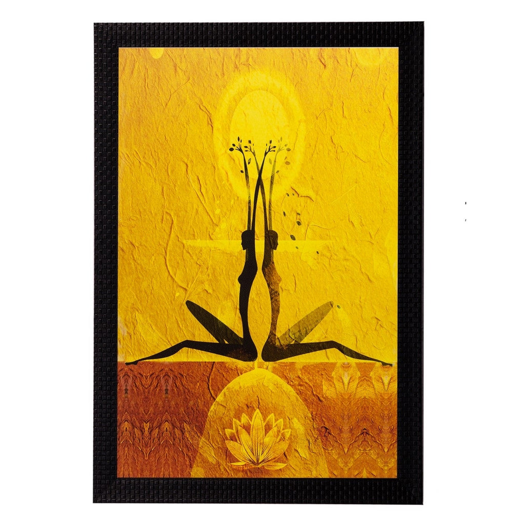 Abstract Girls Pose Matt Textured UV Art Painting Kafalo