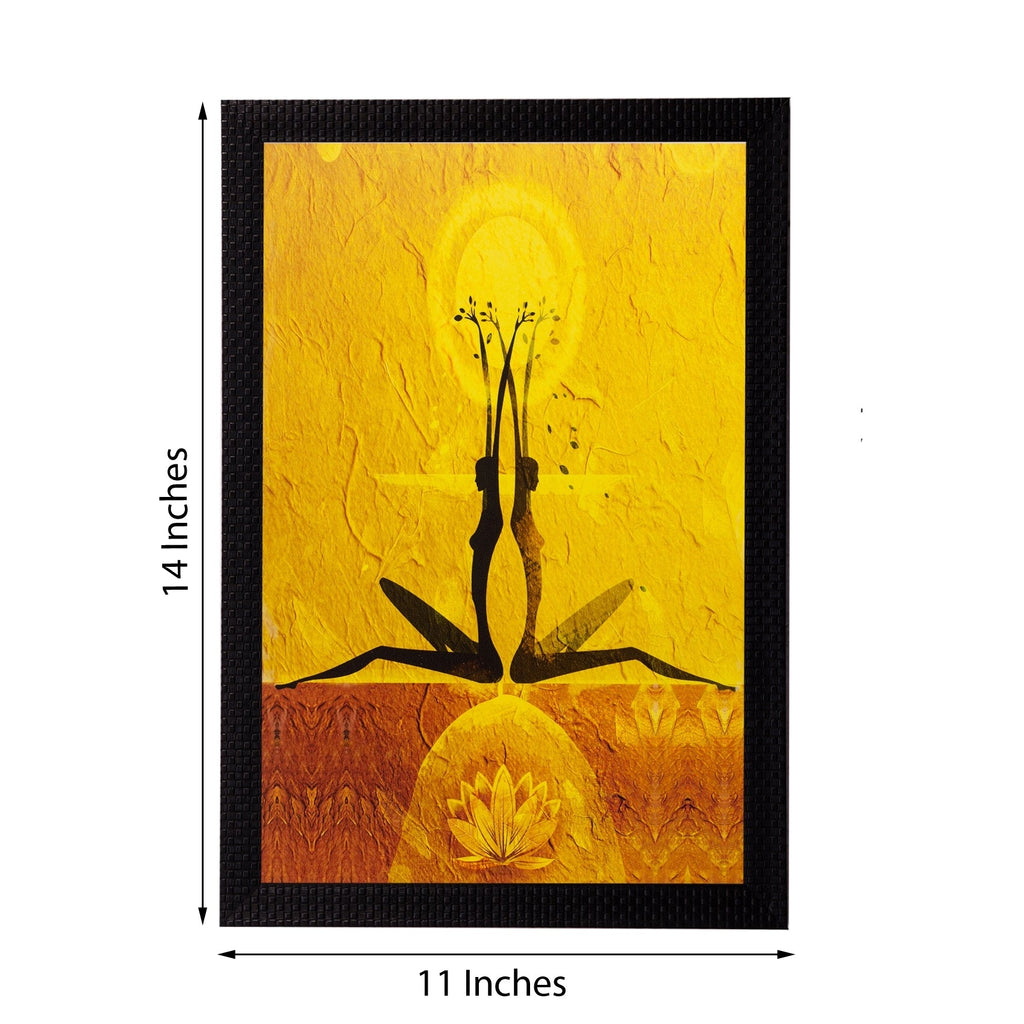 Abstract Girls Pose Matt Textured UV Art Painting Kafalo