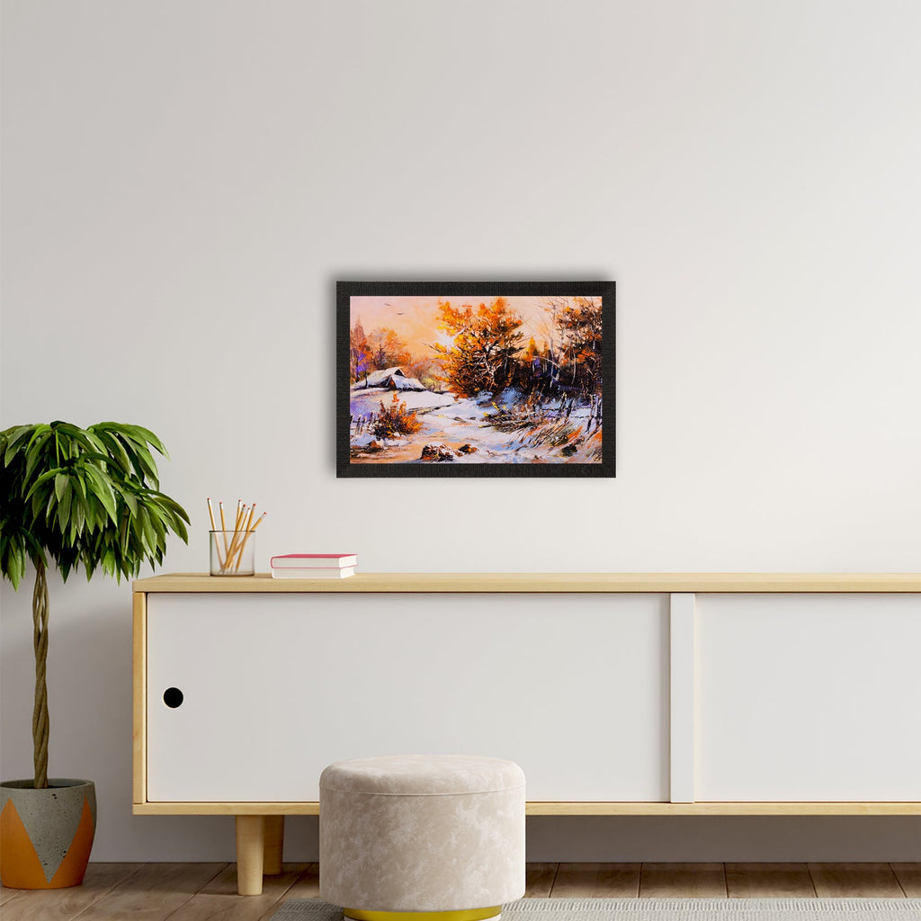 Scenery View Matt Textured UV Art Painting Kafalo