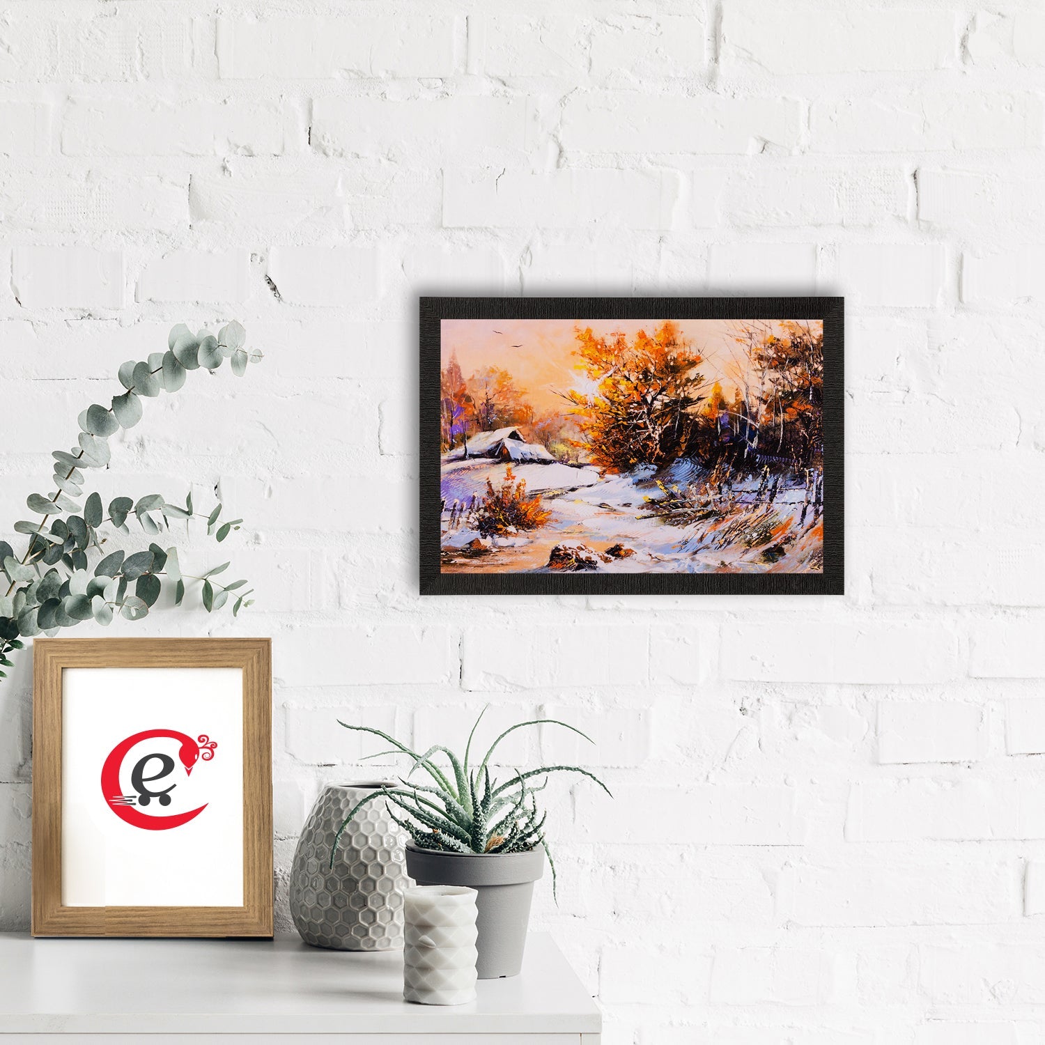 Scenery View Matt Textured UV Art Painting Kafalo