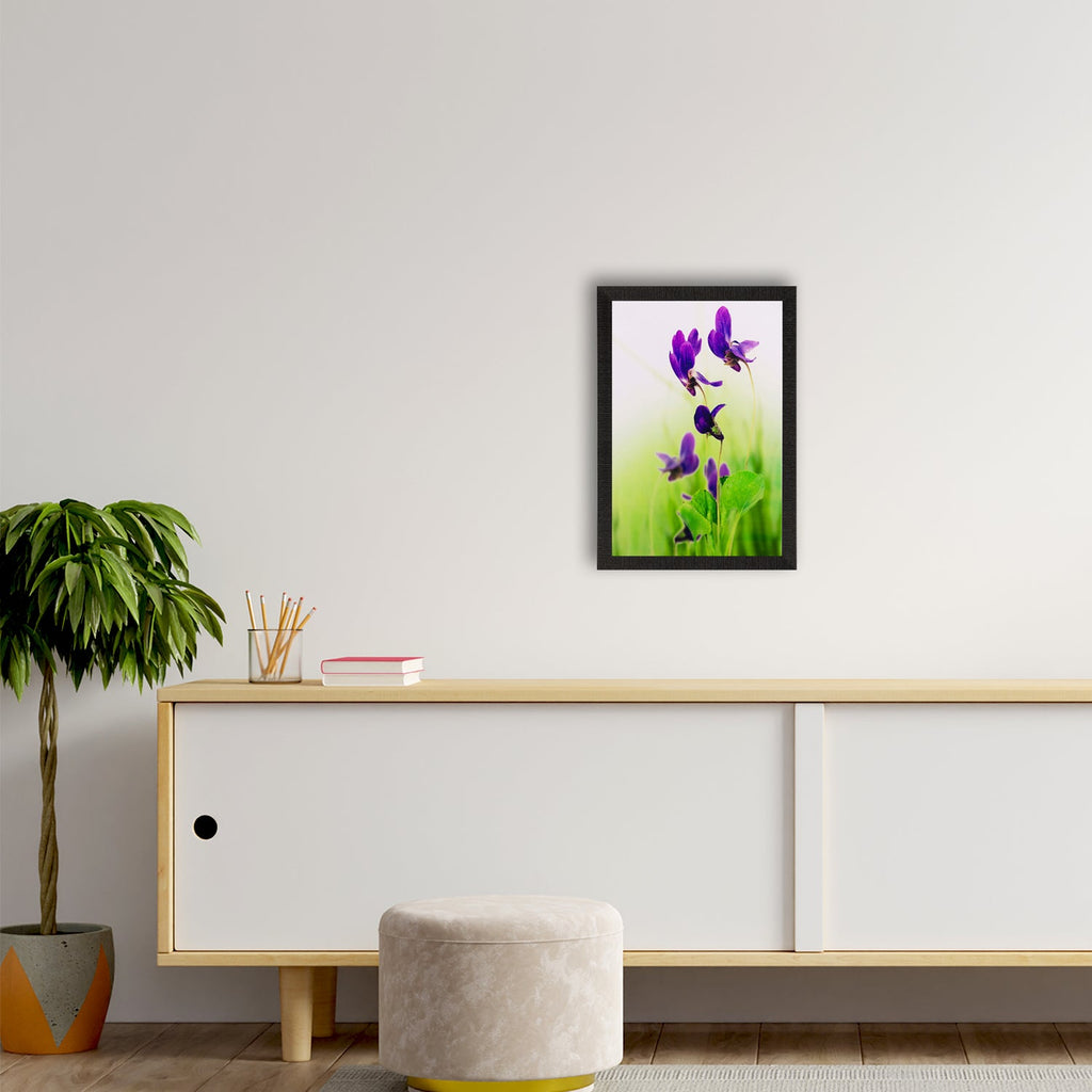 Purple Flower Matt Textured UV Art Painting Kafalo