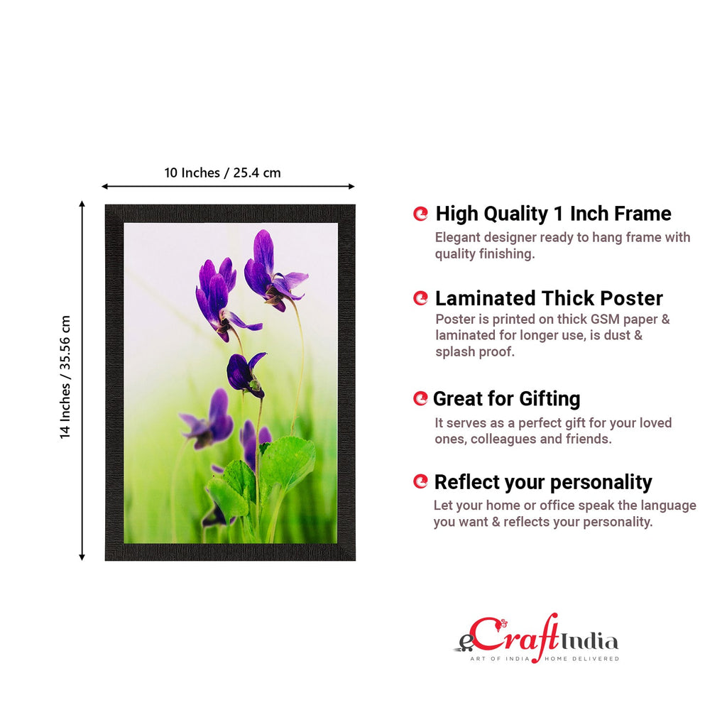 Purple Flower Matt Textured UV Art Painting Kafalo