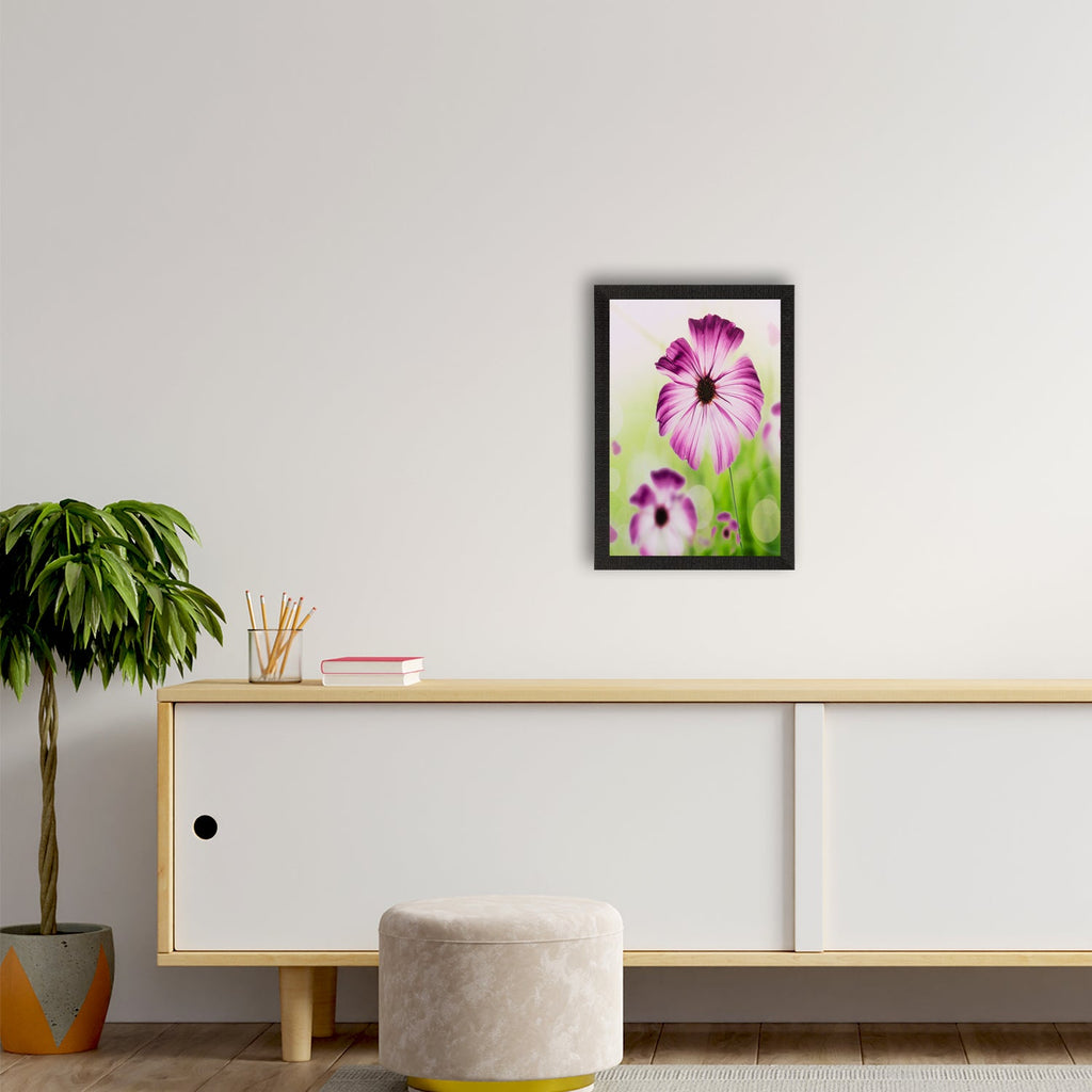 Pink and White Flower Matt Textured UV Art Painting Kafalo