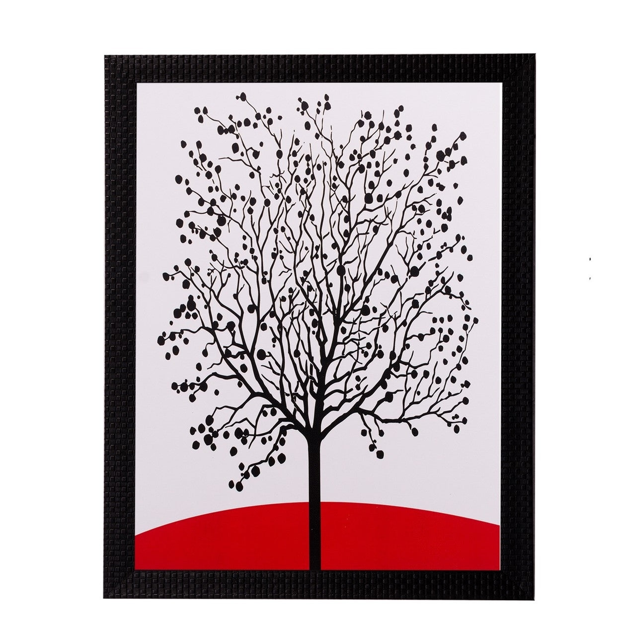 Abstract Black Tree Matt Textured UV Art Painting Kafalo