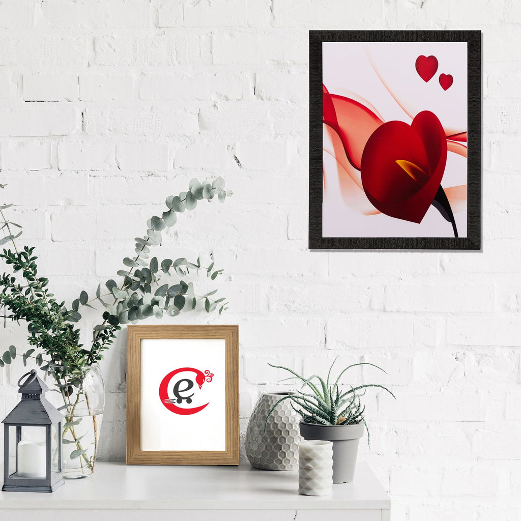 Heart Share Roses Matt Textured UV Art Painting Kafalo