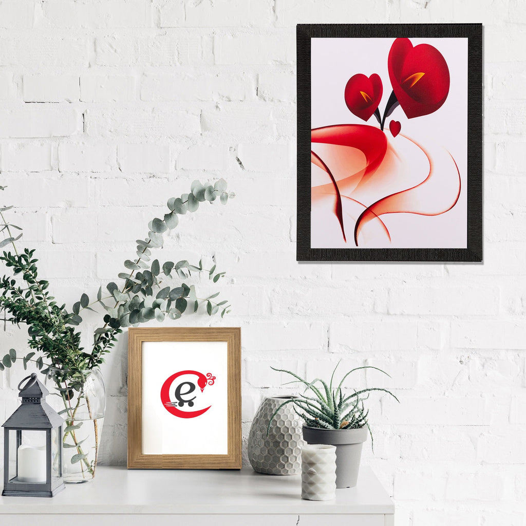 Heart Share Roses Matt Textured UV Art Painting Kafalo
