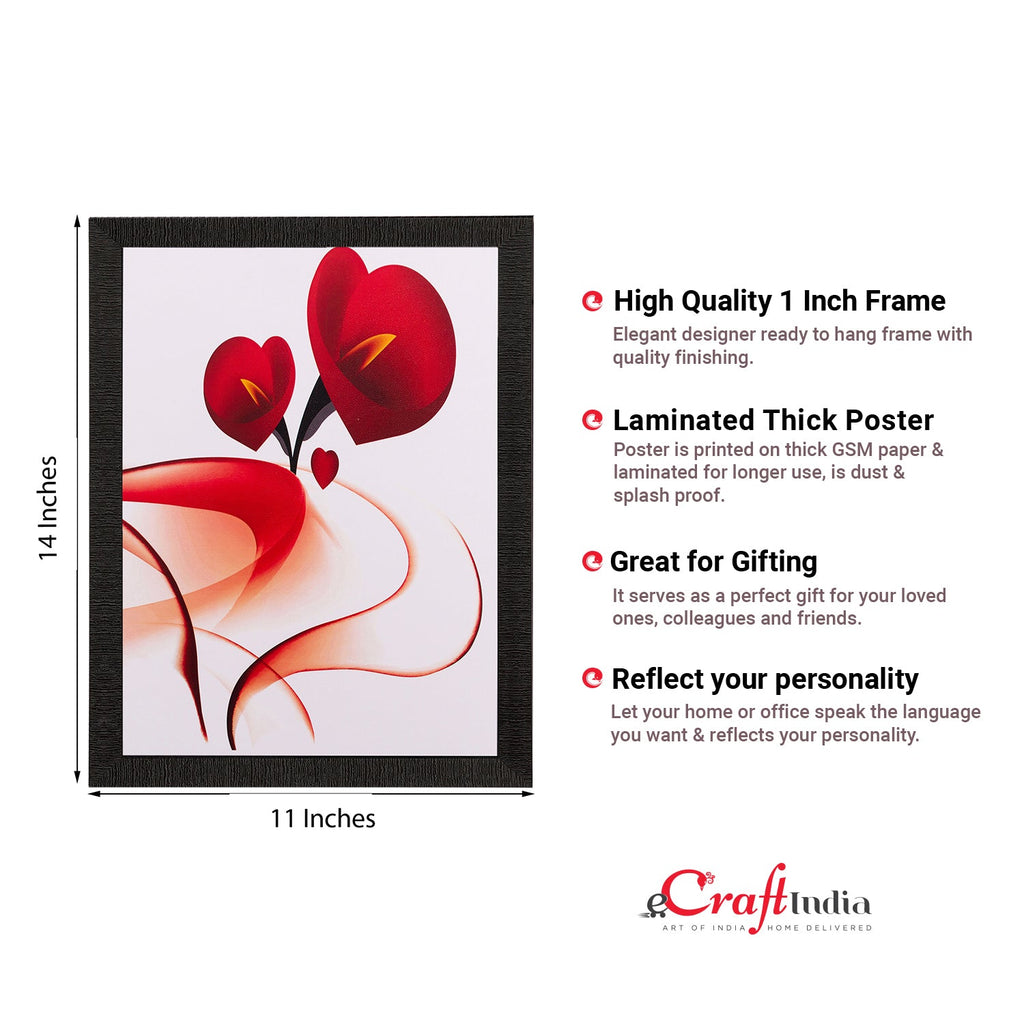 Heart Share Roses Matt Textured UV Art Painting Kafalo