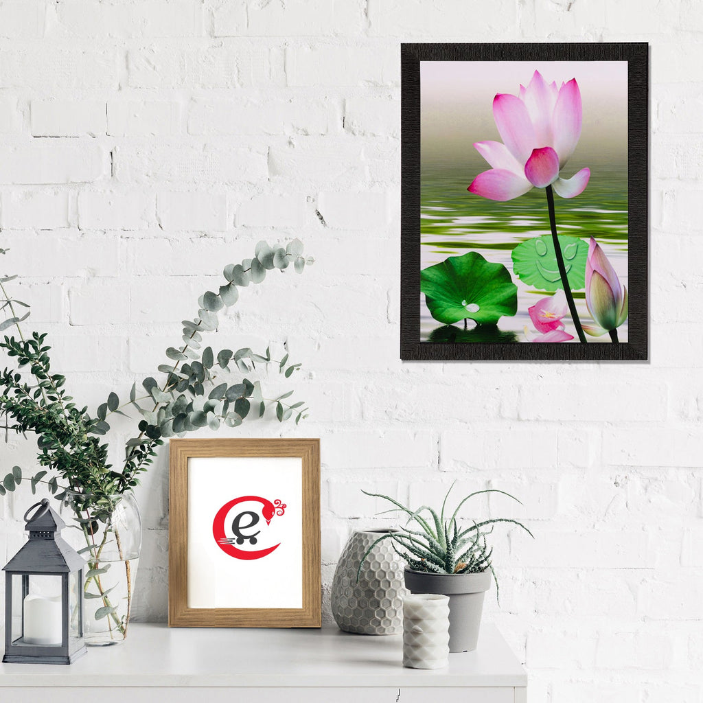 Water Side Floral View Matt Textured UV Art Painting Kafalo