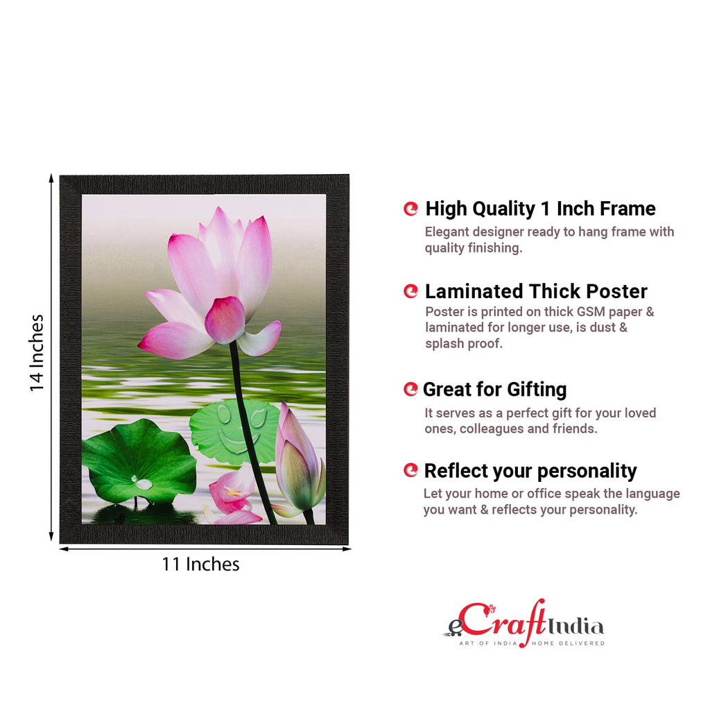 Water Side Floral View Matt Textured UV Art Painting Kafalo