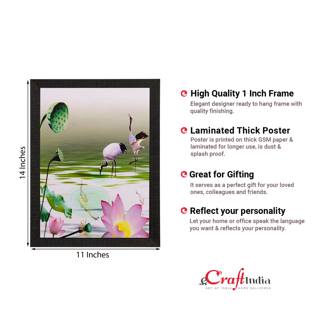 Water Side Floral View Matt Textured UV Art Painting Kafalo