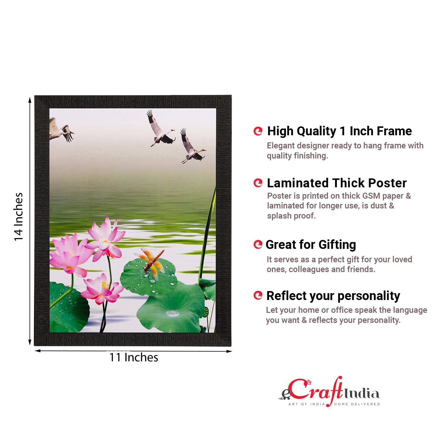 Water Side Floral View Matt Textured UV Art Painting Kafalo
