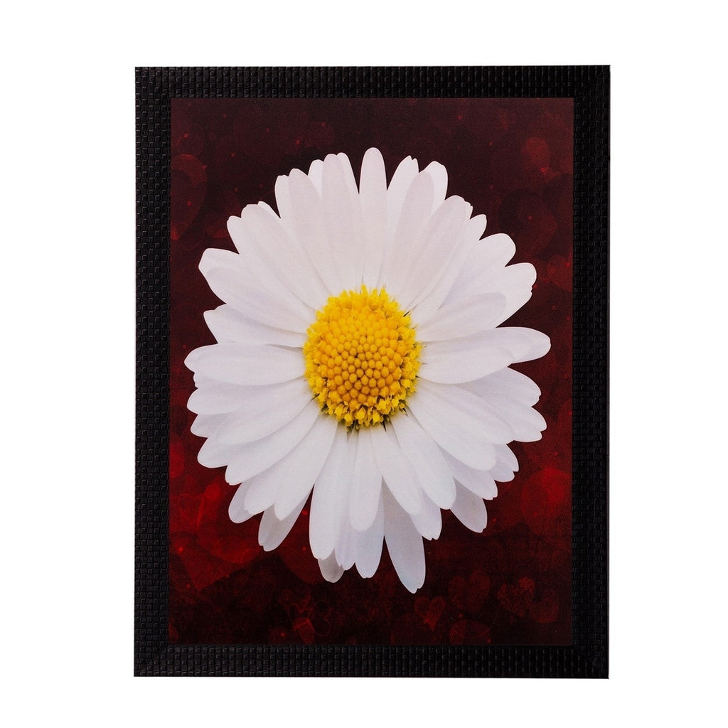 White Sunflower Matt Textured UV Art Painting Kafalo