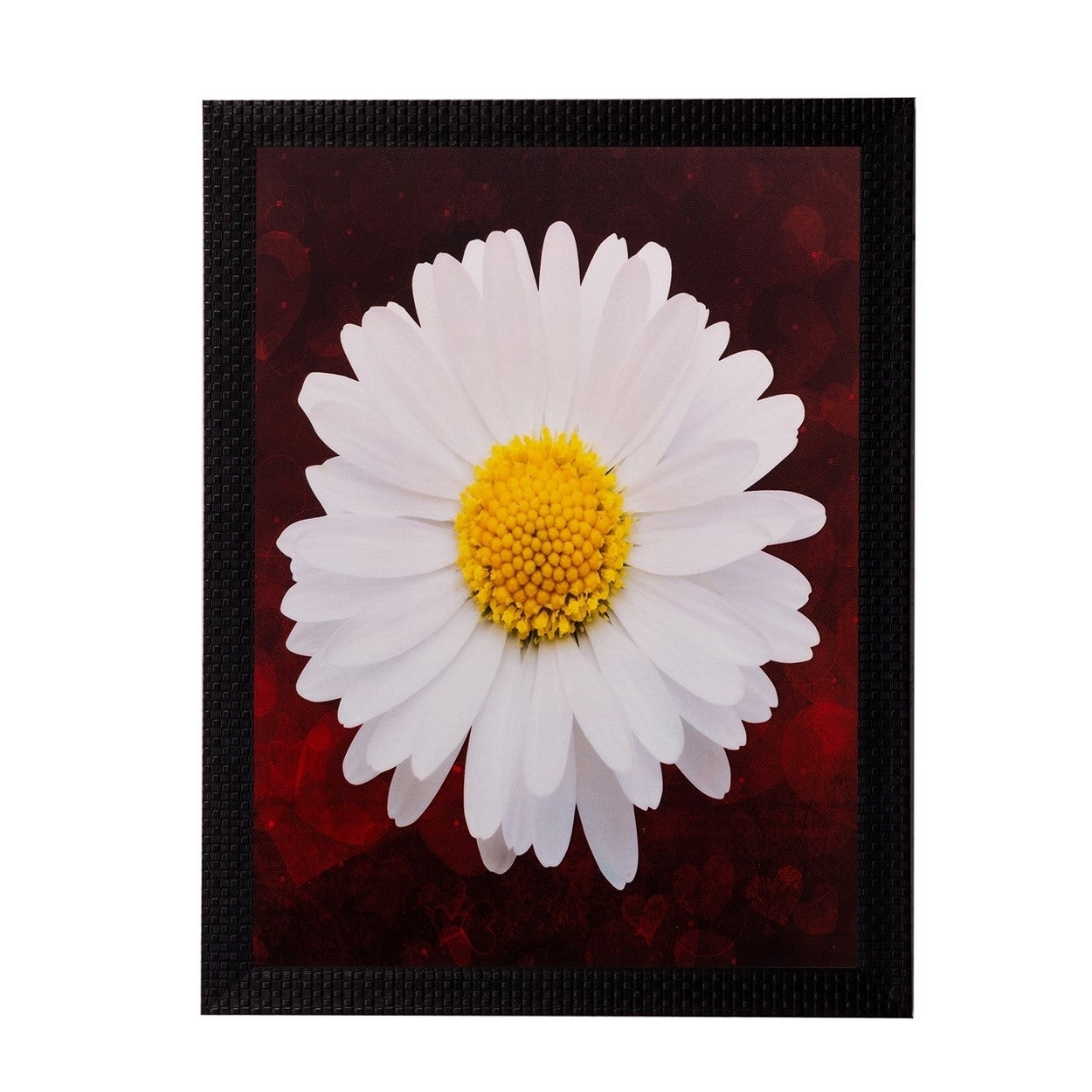 White Sunflower Matt Textured UV Art Painting Kafalo
