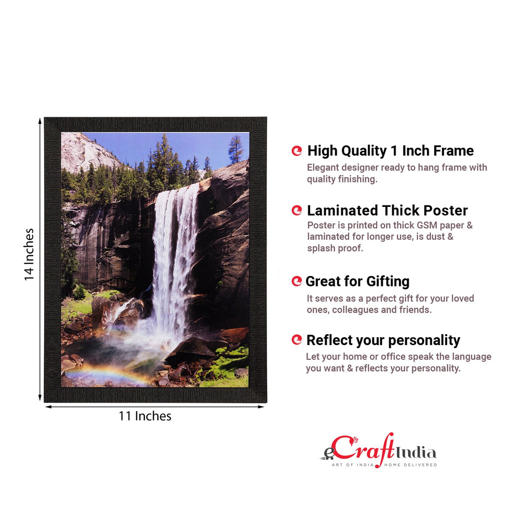 Waterfall View Matt Textured UV Art Painting Kafalo
