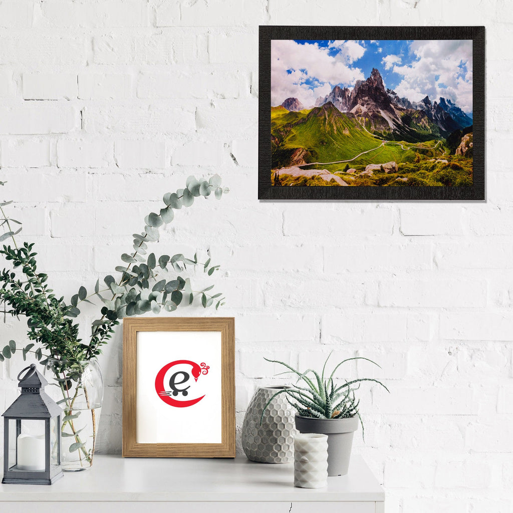 Mountains View Matt Textured UV Art Painting Kafalo