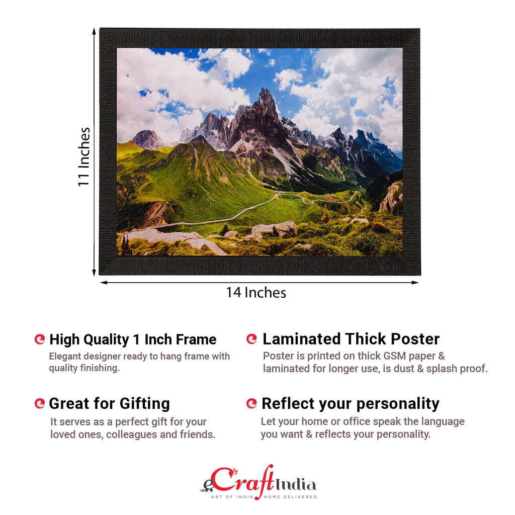 Mountains View Matt Textured UV Art Painting Kafalo