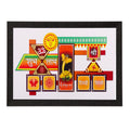 Shree Riddhi Siddhi Matt Textured UV Art Painting Kafalo