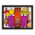 Siya Ram Hanuman Matt Textured UV Art Painting Kafalo