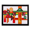 Shree Ganesh Matt Textured UV Art Painting Kafalo