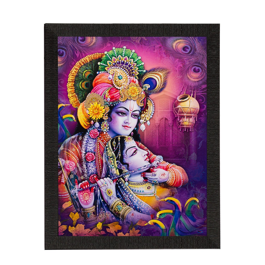 Radha Krishna Painting Digital Printed Religious Wall Art Kafalo