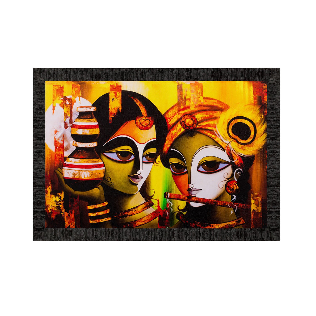 Radha Krishna Painting Digital Printed Religious Wall Art Kafalo