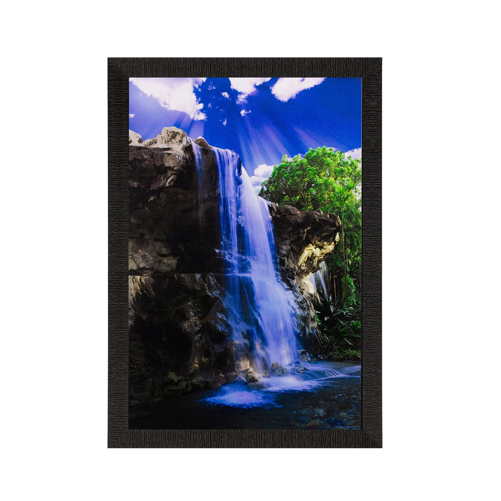 Waterfall View Matt Textured UV Art Painting Kafalo