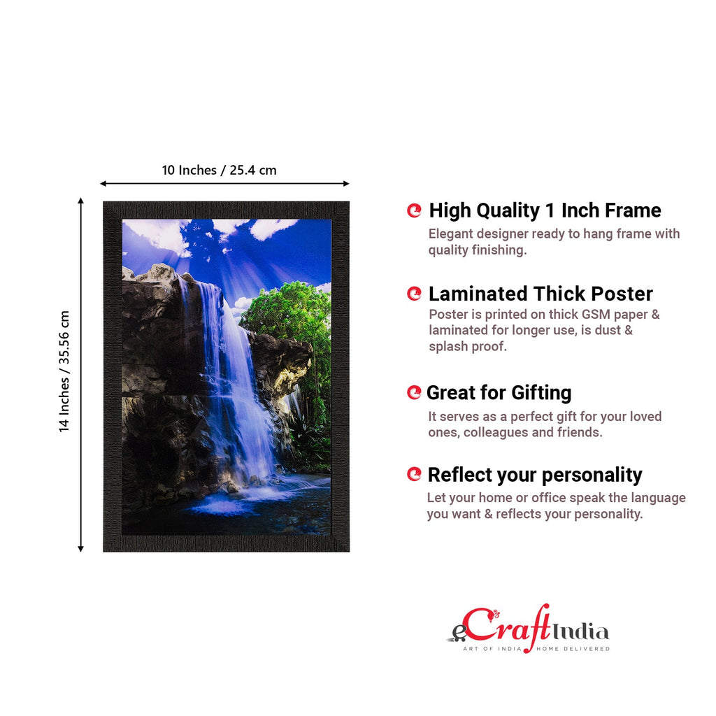 Waterfall View Matt Textured UV Art Painting Kafalo