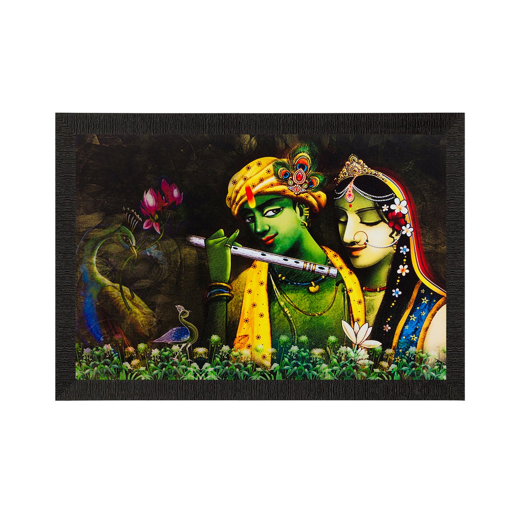 Radha Krishna Painting Digital Printed Religious Wall Art Kafalo
