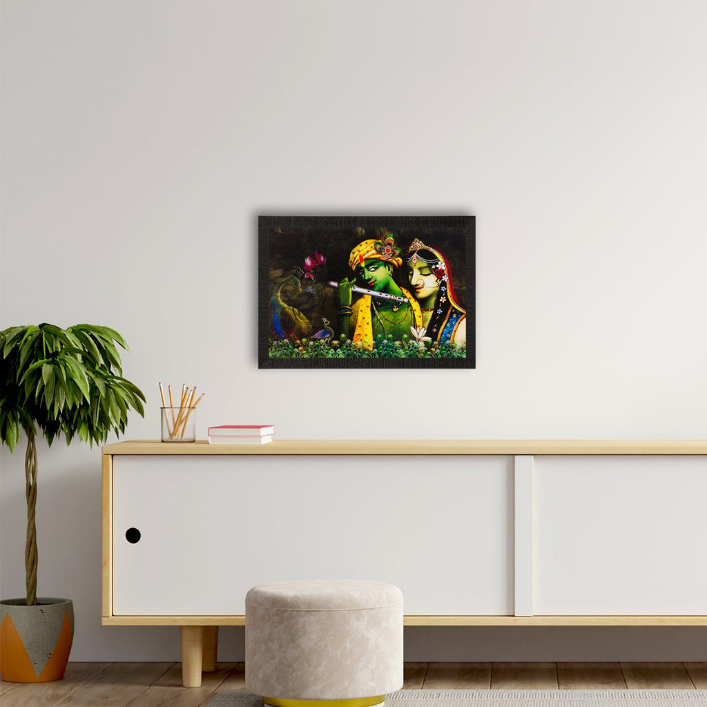 Radha Krishna Painting Digital Printed Religious Wall Art Kafalo