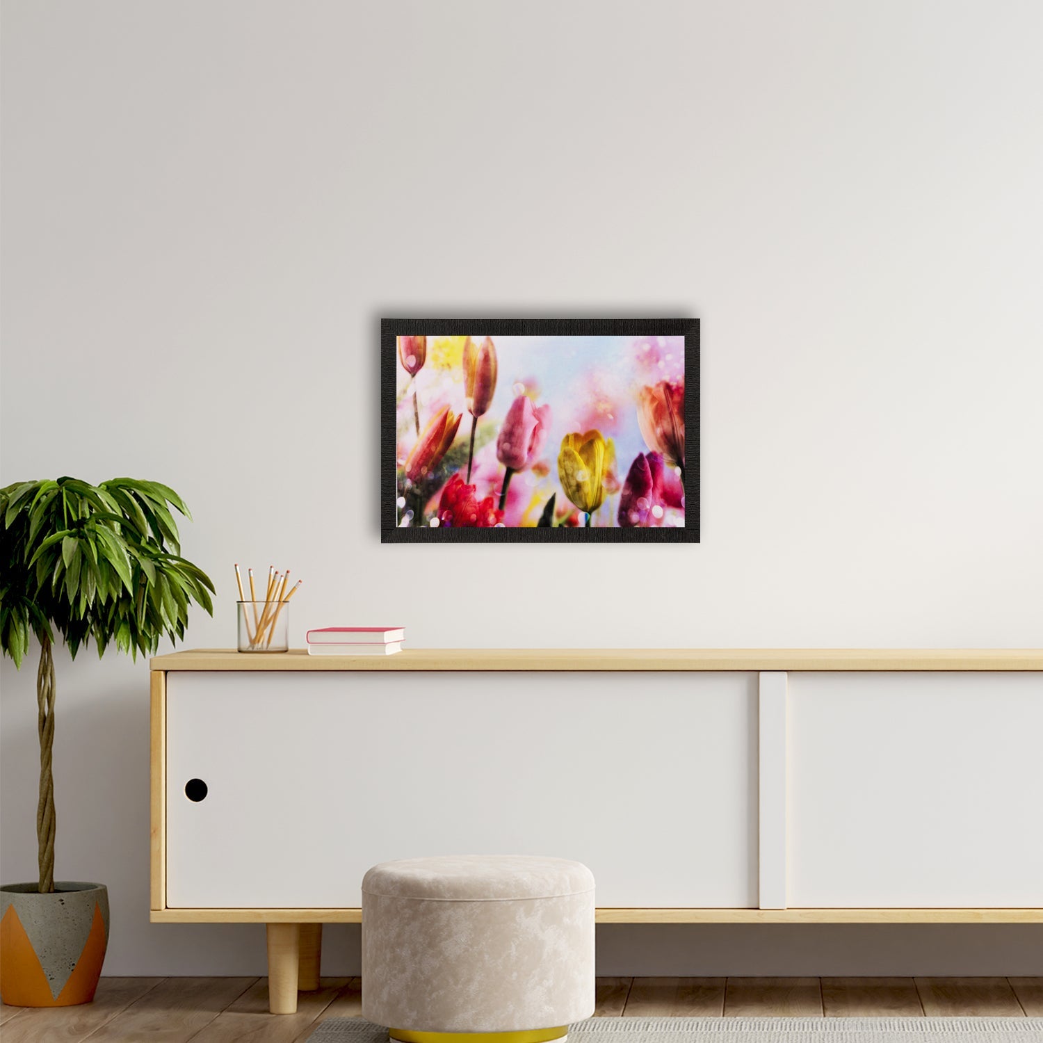 Colorful Floral Matt Textured UV Art Painting Kafalo
