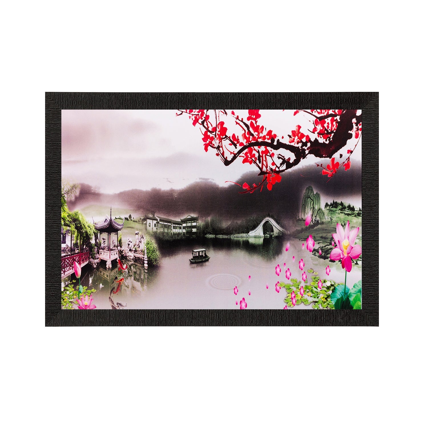 Scenery View Matt Textured UV Art Painting Kafalo