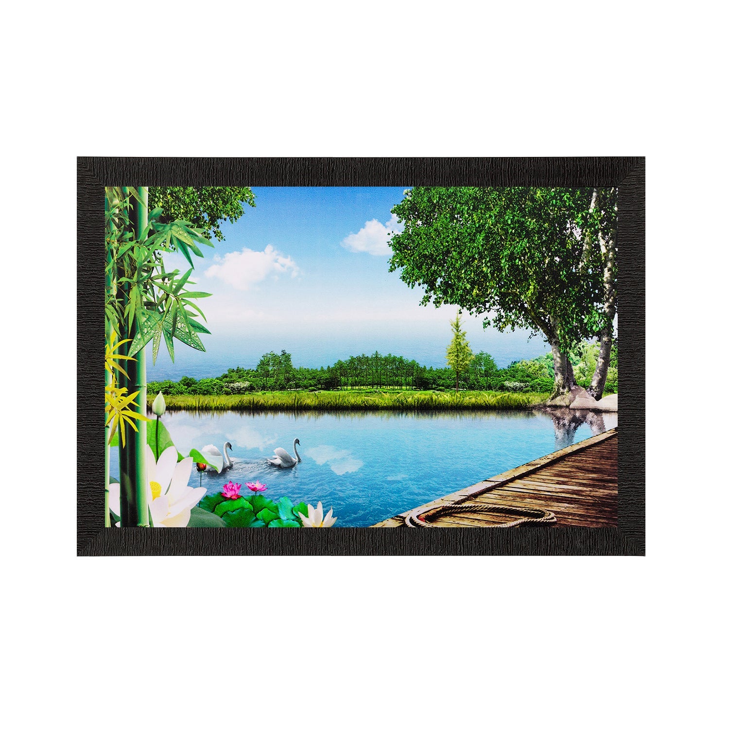 Scenery View Matt Textured UV Art Painting Kafalo