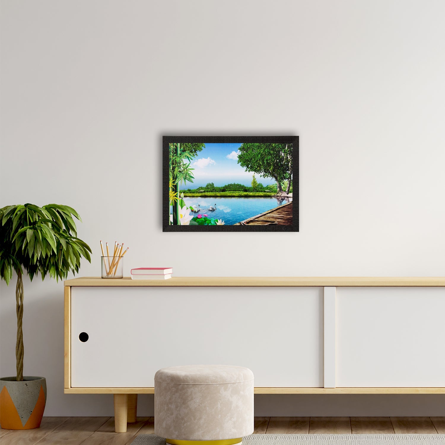 Scenery View Matt Textured UV Art Painting Kafalo