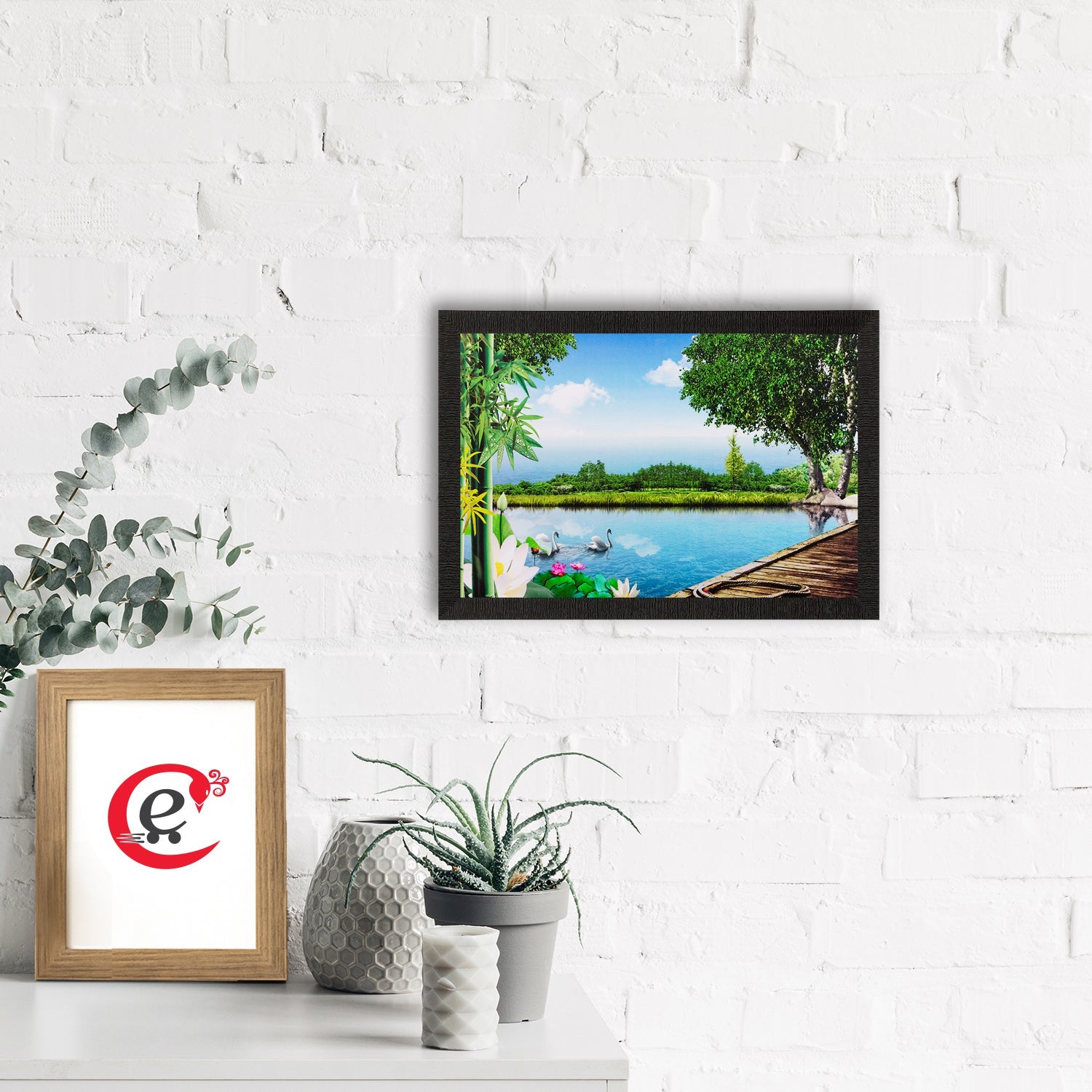 Scenery View Matt Textured UV Art Painting Kafalo