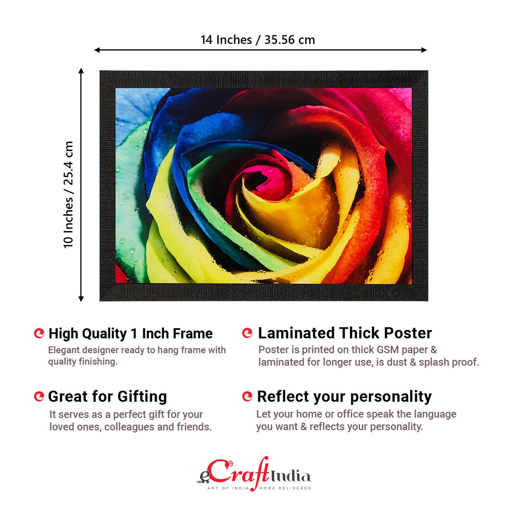 Colorful Floral View Matt Textured UV Art Painting Kafalo