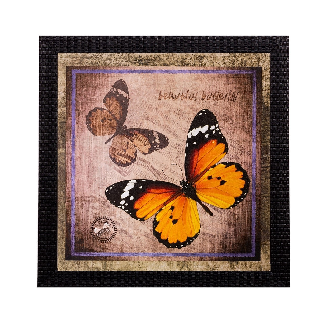 Beautiful Colored Butterfly Matt Textured UV Art Painting Kafalo
